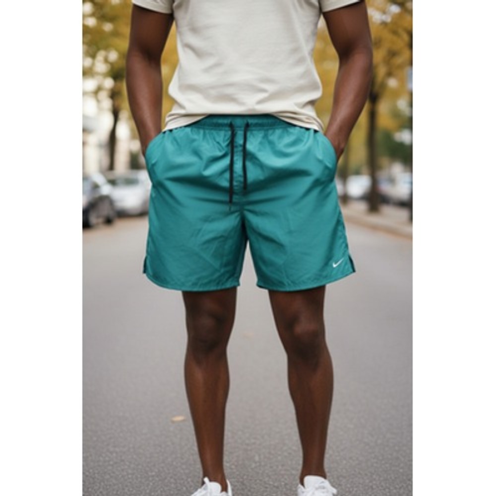 Nike‎ Swim Shorts Mens XL Green Athletic Volley Trunks Drawstring NESSA560-302